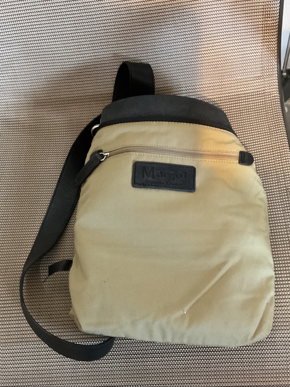 margot Black Pebbled Leather Crossbody with Front Zip Pocket - Picture 8 of 11